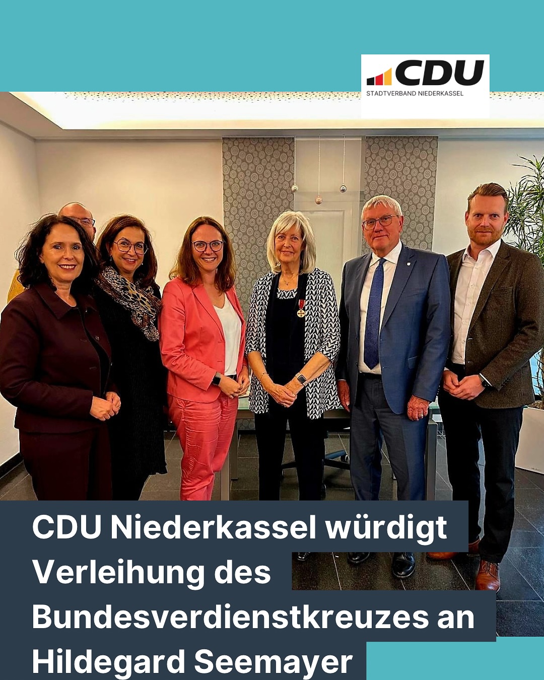 Bundesverdienstkreuz für Hildegard Seemayer